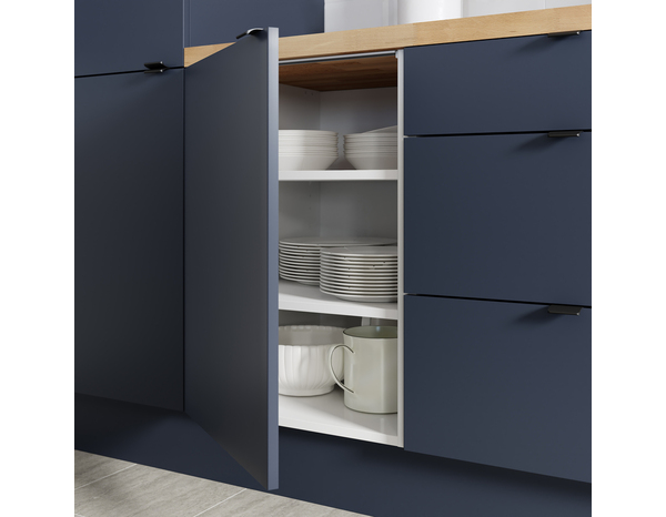 Façade 1 porte 50cm "Dorice" bleu mat - l. 49.7 x h. 71.5cm - Cooke and Lewis - Brico Dépôt