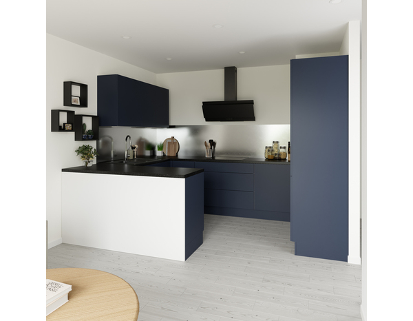 Finition caisson bas gauche "Dorice" bleu mat - l. 57 x h. 72cm - Cooke and Lewis - Brico Dépôt