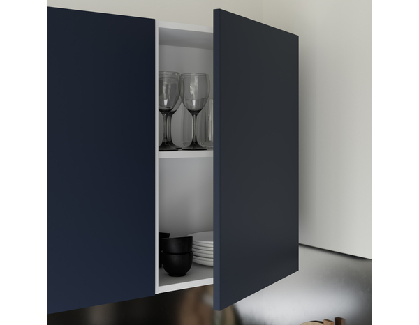 Façade 1 porte 50cm "Dorice" bleu mat - l. 49.7 x h. 71.5cm - Cooke and Lewis - Brico Dépôt