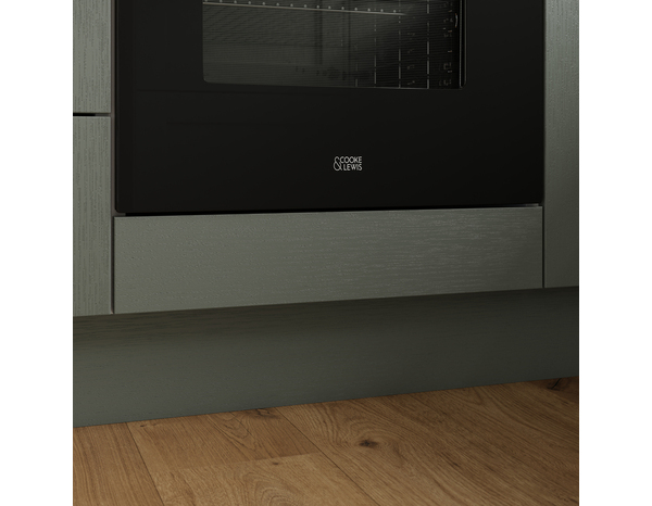 Bandeau four 60cm "Coline" vert sauge - l. 59.7 x h. 11.5cm - Cooke and Lewis - Brico Dépôt