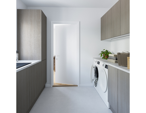 Façade 3 tiroirs + 1 casserolier 40cm "Basilie" chêne gris - L. 39.7 x H. 71.5cm - Cooke and Lewis - Brico Dépôt