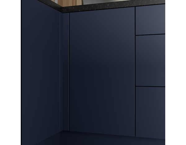 Façade 1 porte 40cm "Dorice" bleu mat - l. 39.7 x h. 71.5cm - Cooke and Lewis - Brico Dépôt