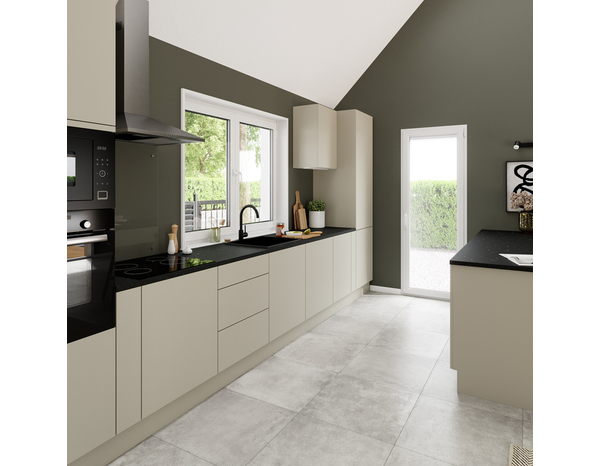 Plan de travail aspect graphite noir mat l.300 x P.62 x Ép. 3,8 cm - Cooke and Lewis - Brico Dépôt