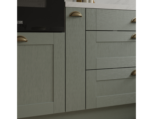 Façade 1 porte 15cm "Coline" vert sauge - l. 14.7 x h. 71.5cm - Cooke and Lewis - Brico Dépôt