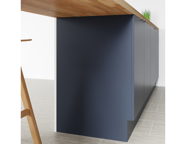 Finition caisson bas gauche "Dorice" bleu mat - l. 57 x h. 72cm - Cooke and Lewis - Brico Dépôt