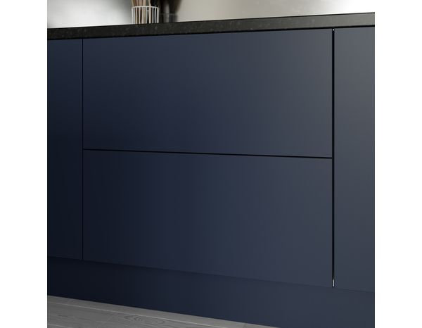 Façade 1 casserolier ou sur-hotte 80cm "Dorice" bleu mat - l. 79.7 x h. 35.6cm - Cooke and Lewis - Brico Dépôt