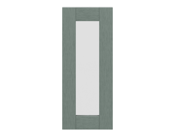 Façade 1 porte vitrée 30cm "Coline" vert sauge - l. 29.7 x h. 71.5cm - Cooke and Lewis - Brico Dépôt