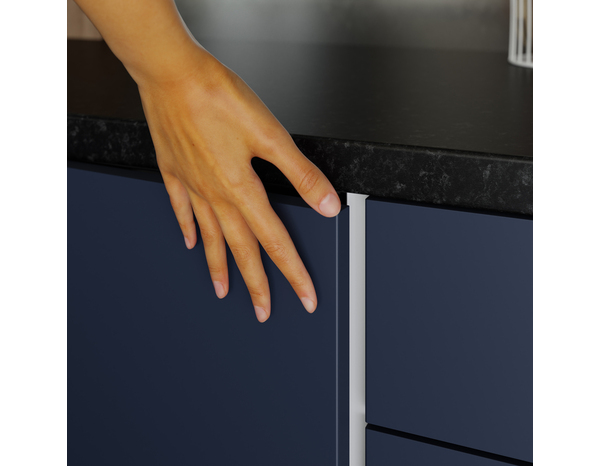 Façade 1 porte 40cm "Dorice" bleu mat - l. 39.7 x h. 71.5cm - Cooke and Lewis - Brico Dépôt