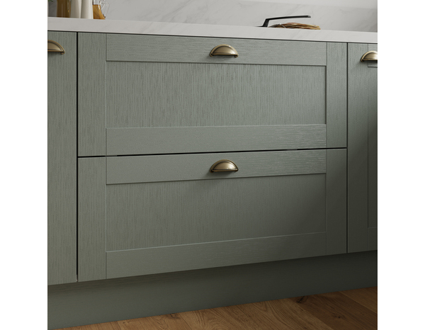 Façade 1 casserolier ou sur-hotte 80cm "Coline" vert sauge - l. 79.7 x h. 35.6cm - Cooke and Lewis - Brico Dépôt