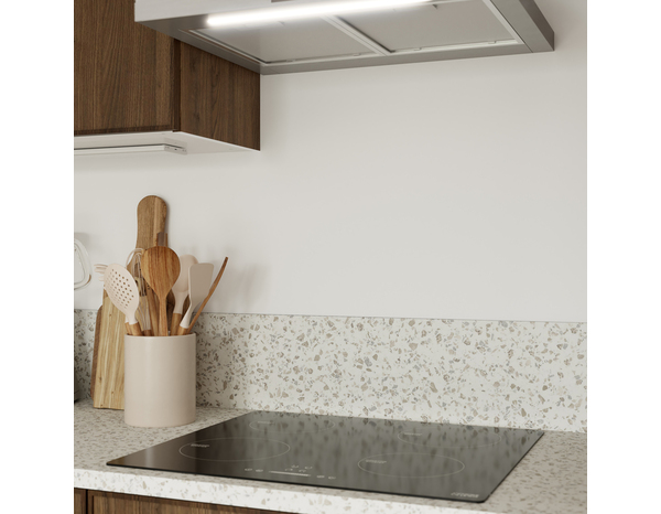 Crédence effet terrazzo blanc L.200 x H.20 cm x Ep. 8 mm - Cooke and Lewis - Brico Dépôt