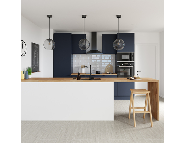 Finition caisson sur-hotte "Dorice" bleu mat - l. 32 x h. 36cm - Cooke and Lewis - Brico Dépôt