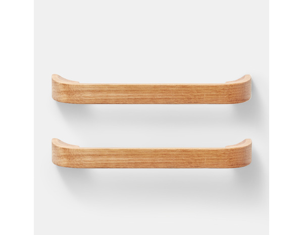 2 poignées de cuisine arrondies 17cm bois "RUTA" - Cooke and Lewis - Brico Dépôt
