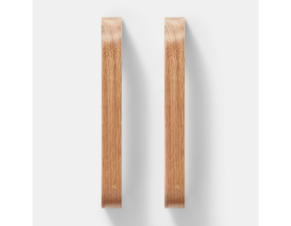 2 poignées de cuisine arrondies 17cm bois "RUTA" - Cooke and Lewis - Brico Dépôt