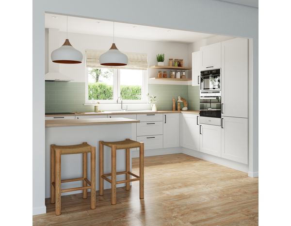 Chant "Florie" blanc mat - L. 1m x H. 1.9cm - Cooke and Lewis - Brico Dépôt