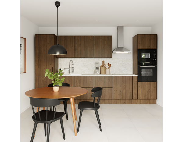 Finition caisson bas gauche "Heline" noyer mat - l. 57 x h. 72cm - Cooke and Lewis - Brico Dépôt