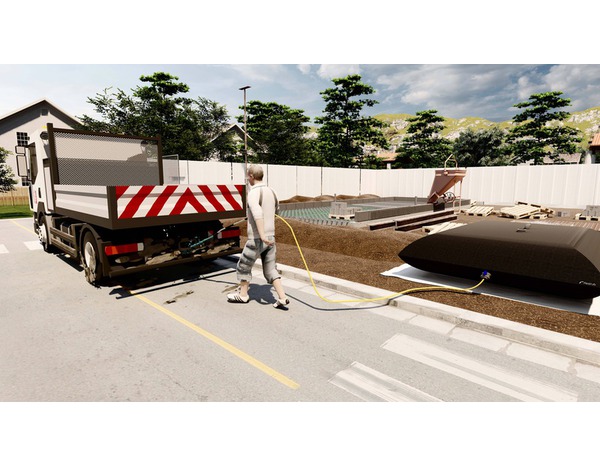 Récupérateur d'eau souple 3000 L - L.299 x l. 251 cm - Brico Dépôt