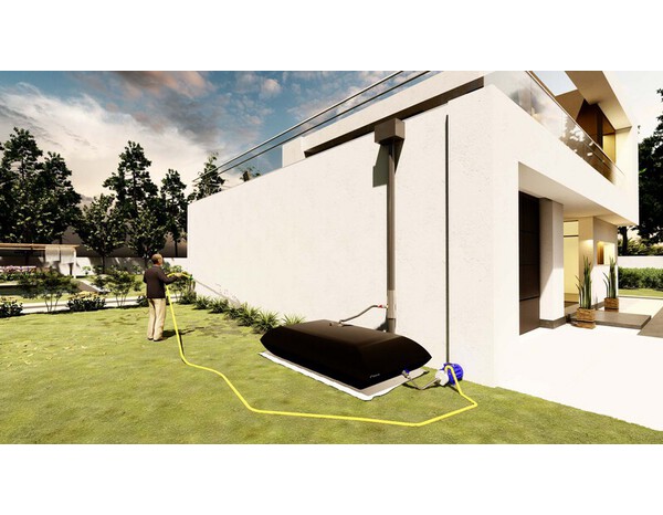 Récupérateur d'eau souple 3000 L - L.299 x l. 251 cm - Brico Dépôt