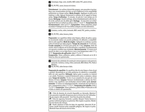 Colle de fixation polymère blanche intérieur/extérieur - cartouche 290 ML - Brenner - Brico Dépôt