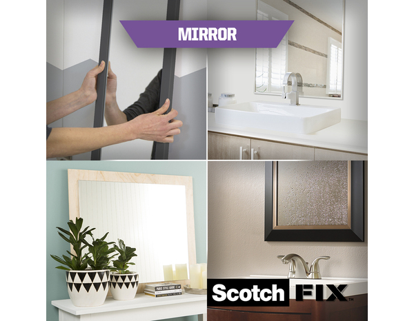 Ruban adhésif double face miroir et salle de bains - 19 mm x 1,5 m - Brico Dépôt