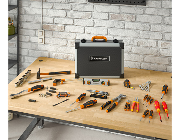 Mallette aluminium 100 pièces - MAGNUSSON - Brico Dépôt