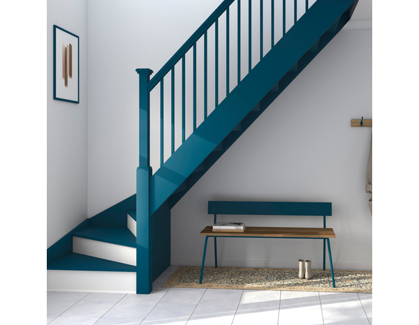 Peinture multi-supports Satin 2 L Bleu Paon - Evalux - Brico Dépôt