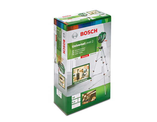 Laser ligne "UniversalLevel 2" + trépied aluminium 1,1m - Bosch - Brico Dépôt
