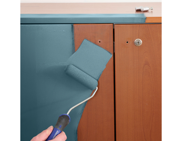 Peinture meuble Mat 0,5 L Bleu Jean - Evalux - Brico Dépôt