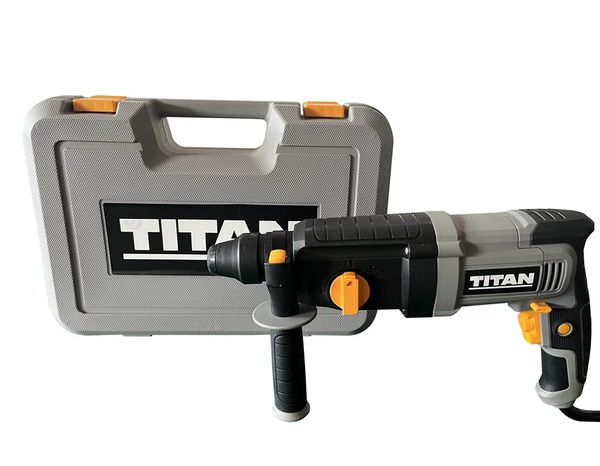 Perceuse filaire SDS Plus à percussion 750 W - 30 Nm - Titan - Brico Dépôt
