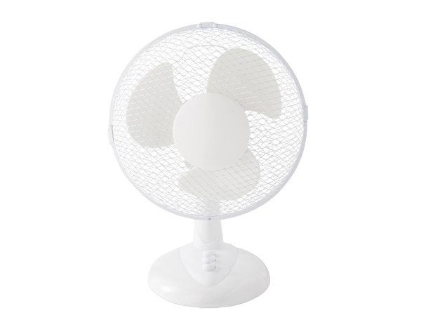 Ventilateur de table blanc 30W - l. 28 x H. 38 cm - Brico Dépôt