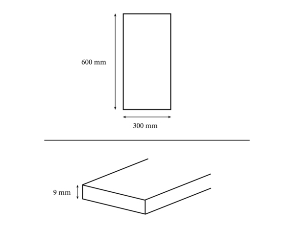 Carrelage de sol intérieur "BISCARROSSE" gris l.30,5 x L.61,3 cm - Brico Dépôt