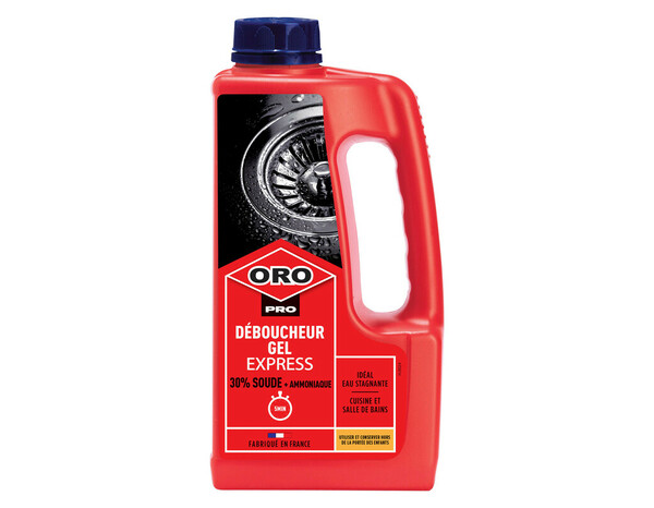 Déboucheur gel soude express 1L - ORO PRO - Brico Dépôt
