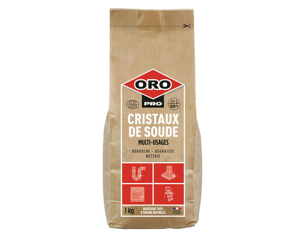 Sachet de cristaux de soude 1Kg - ORO PRO - Brico Dépôt