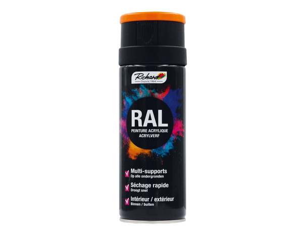 Aerosol multi-supports 400 ml Ral 2004 Orange - Richard - Brico Dépôt