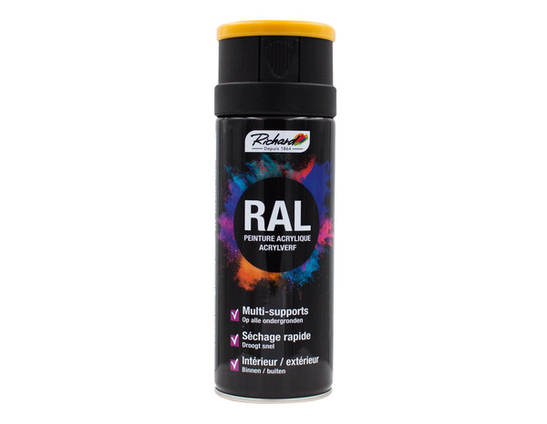 Aerosol multi-supports 400 ml Ral 1003 jaune - Richard - Brico Dépôt