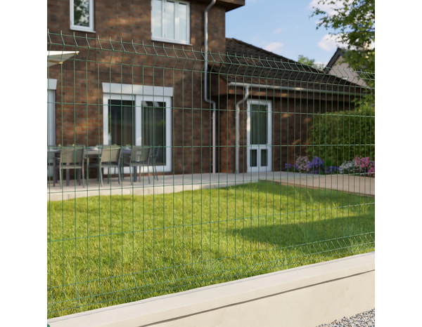 Panneau grillage rigide vert Louga – H. 123 cm - Brico Dépôt