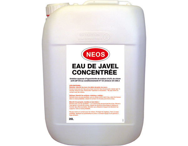 Eau de javel concentré - bidon 20 L - Brico Dépôt