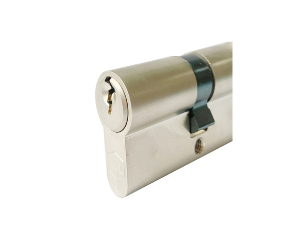 Verrou cylindre à bouton 6 goupilles 30x30 mm + 5 clefs - Brico Dépôt