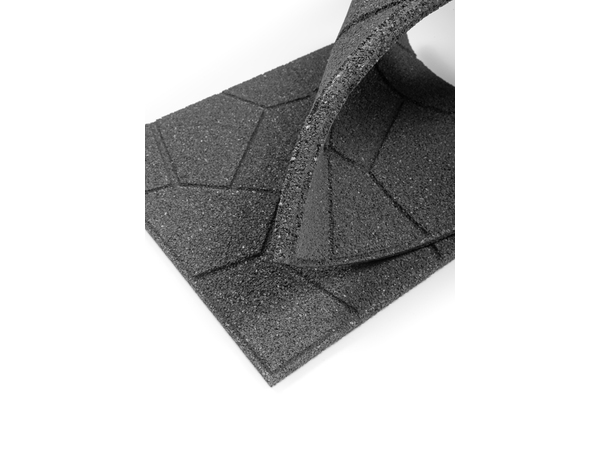 Dalle en gomme grise recyclée 40 X 40 CM - Brico Dépôt