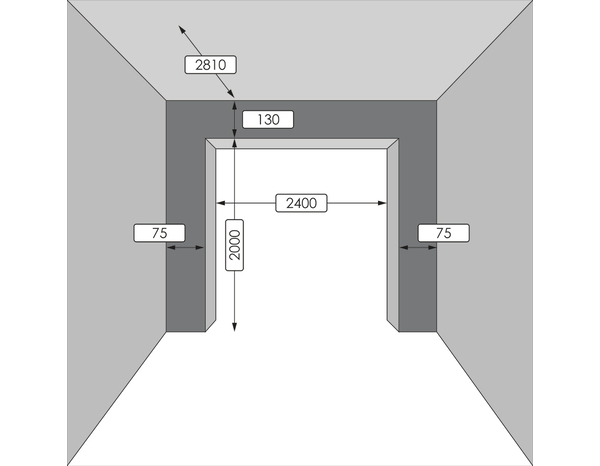 Porte de garage sectionnelle structurée motorisée gris H. 200 x L. 240 cm - Brico Dépôt
