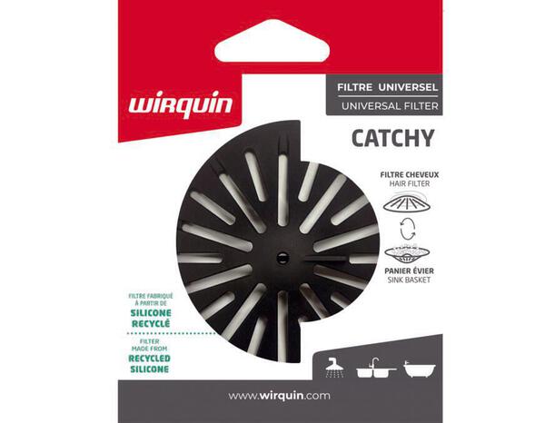 Filtre universel en silicone CATCHY noir D110mm - Wirquin - Brico Dépôt