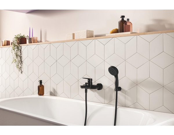 Mitigeur Bain/Douche Noir Mat Grohe - Grohe - Brico Dépôt