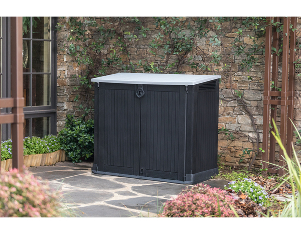 Coffre de rangement extérieur "Sio midi" noir 845 L - Brico Dépôt