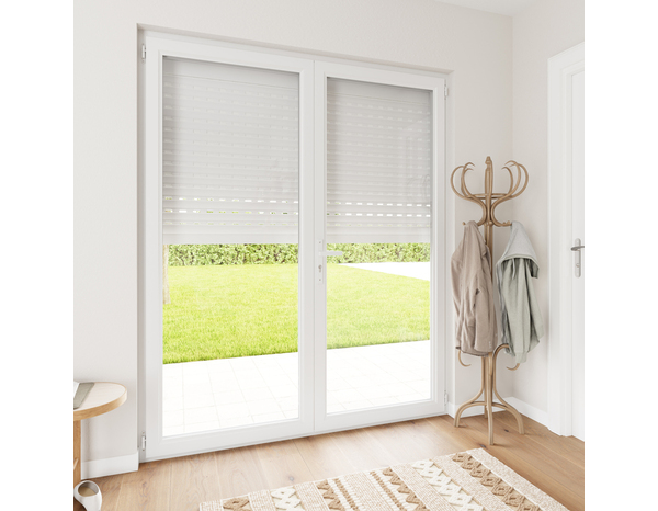 Volet roulant motorisé radio aluminium blanc 215 x 180 cm - Brico Dépôt