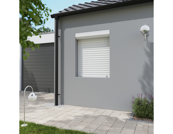 Volet roulant manuel PVC blanc 125 x 100 cm - Brico Dépôt