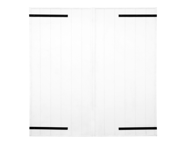 : Volet battant manuel 2 panneaux PVC blanc 145 x 120 cm - Brico Dépôt