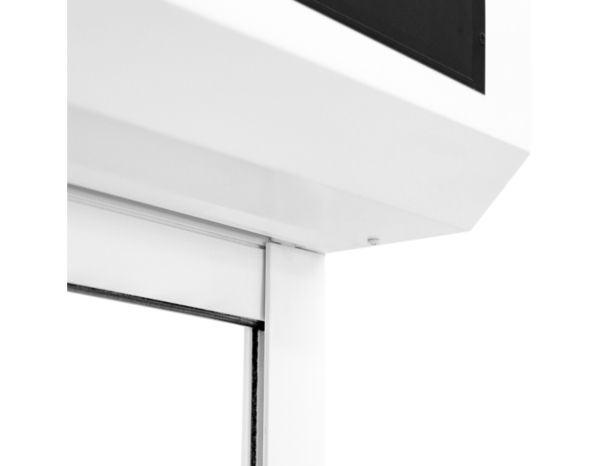 Volet roulant solaire motorisé aluminium blanc 155 x 90 cm - Brico Dépôt