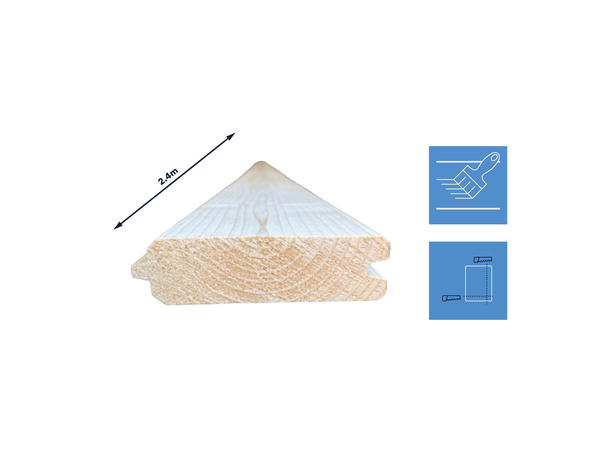 Kit 5 lames à volets en sapin - Brico Dépôt