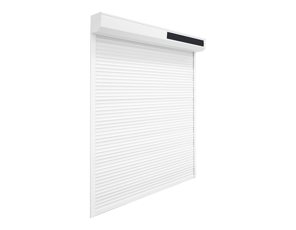 Volet roulant solaire motorisé aluminium blanc 155 x 90 cm - Brico Dépôt