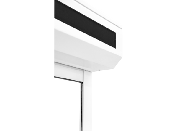 Volet roulant solaire motorisé aluminium blanc 125 x 120 cm - GEOM - Brico Dépôt