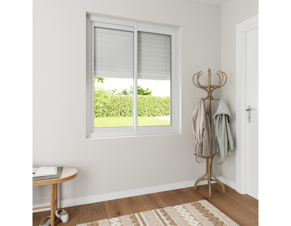 Volet roulant aluminium blanc 145 x 120 cm - Brico Dépôt